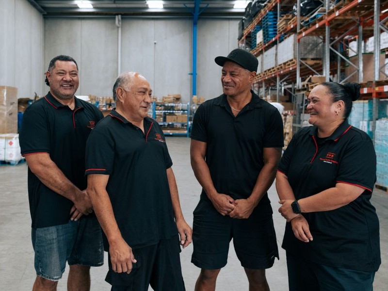 Warehouse April 25_1256 Famous Pacific Shipping (NZ) warehouse crew April 2025
